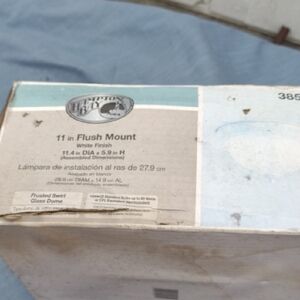 Hampton Bay Flush Mount Light - White NWT